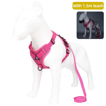 No-Pull Dog Harness with Leash – Adjustable, Reflective & Comfortable