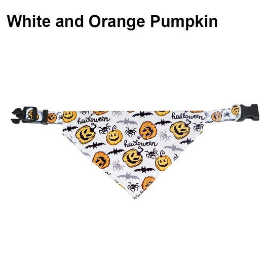 Halloween cat Bandana Collar – Adjustable & Comfortable