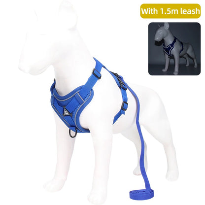 No-Pull Dog Harness with Leash – Adjustable, Reflective & Comfortable